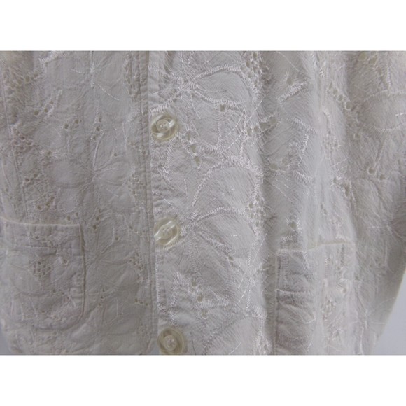 Drapers And Damons Women’s White Lace Jacket  16P button Blazer with pockets - Picture 5 of 9